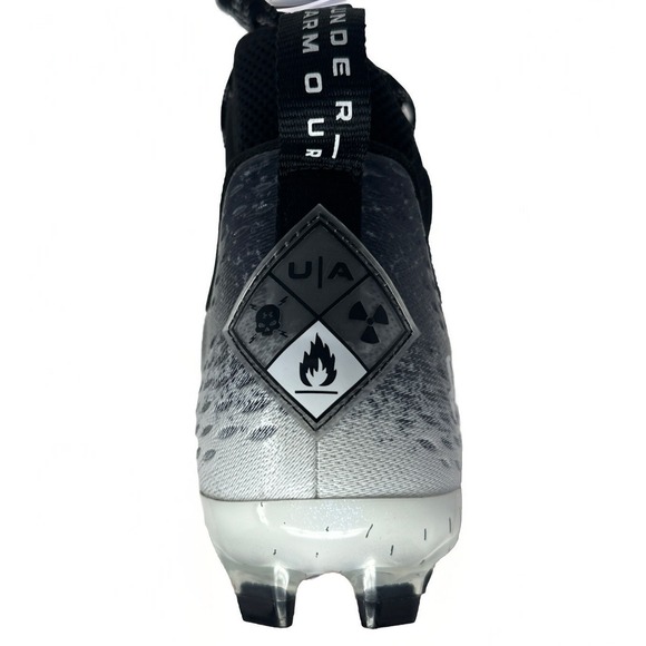 Under Armour Football Cleats Mens Size 13 Spotlight Lux 2.0 Black White - Picture 14 of 16